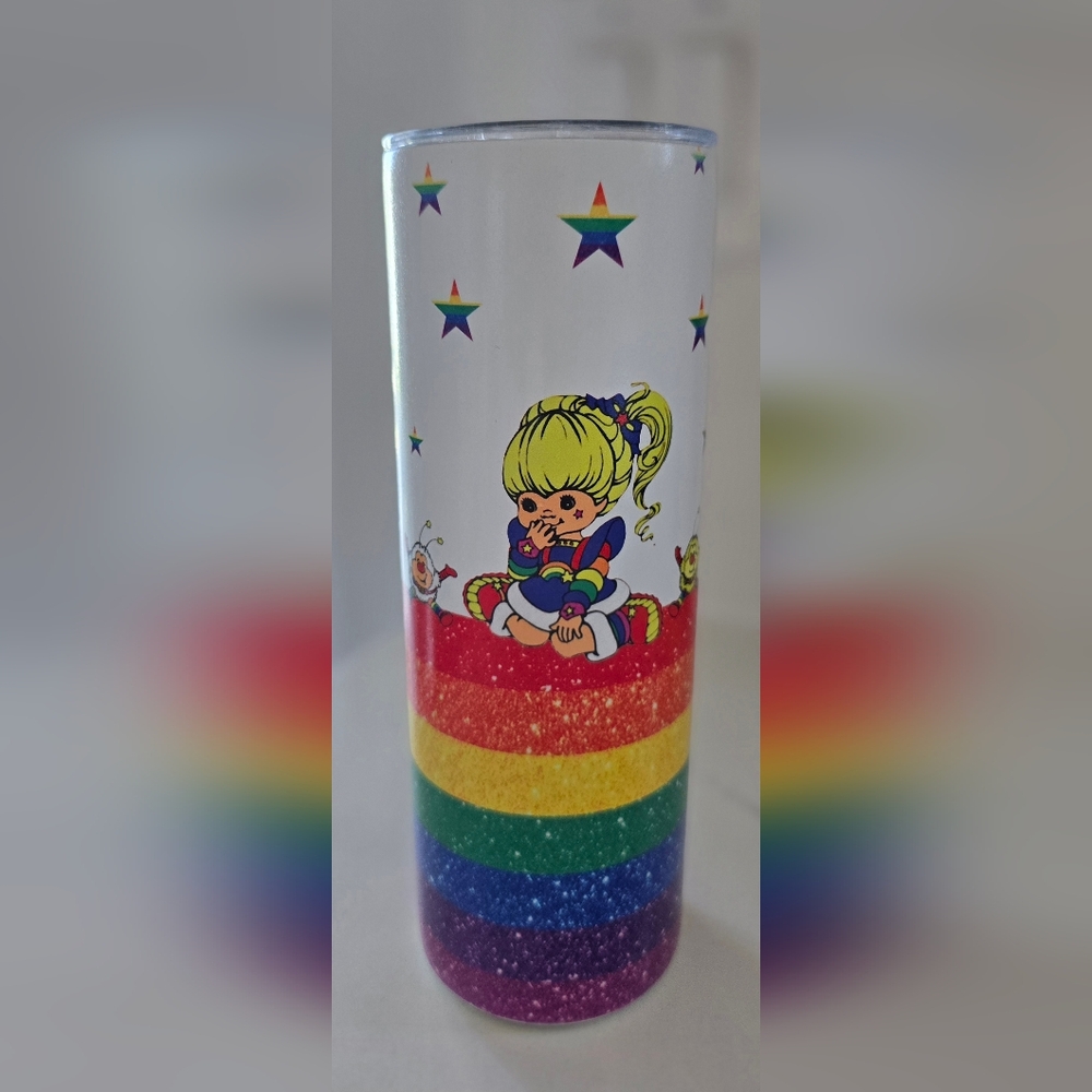 Rainbow Bright '80s Style Stainless Steel Tumbler Cup To Go Insulated‎